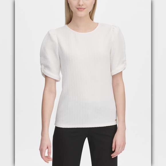 Calvin Klein Tops - Calvin Klein Textured Crewneck Top